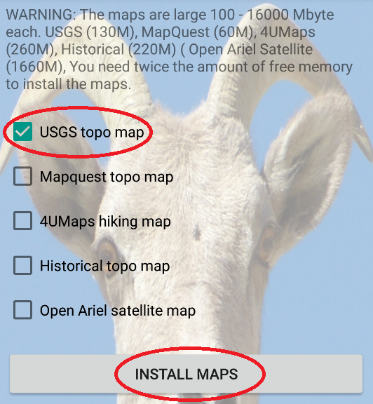 Install map